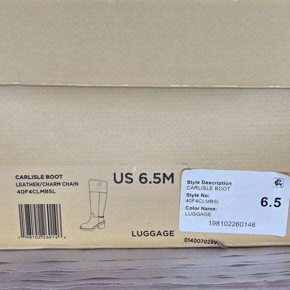 NWT Michael Kors Women's Carlisle Knee High Leather Boots - Picture 6 of 6